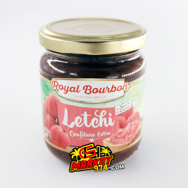 Confiture Letchi  - Royal Bourbon - 377Gr